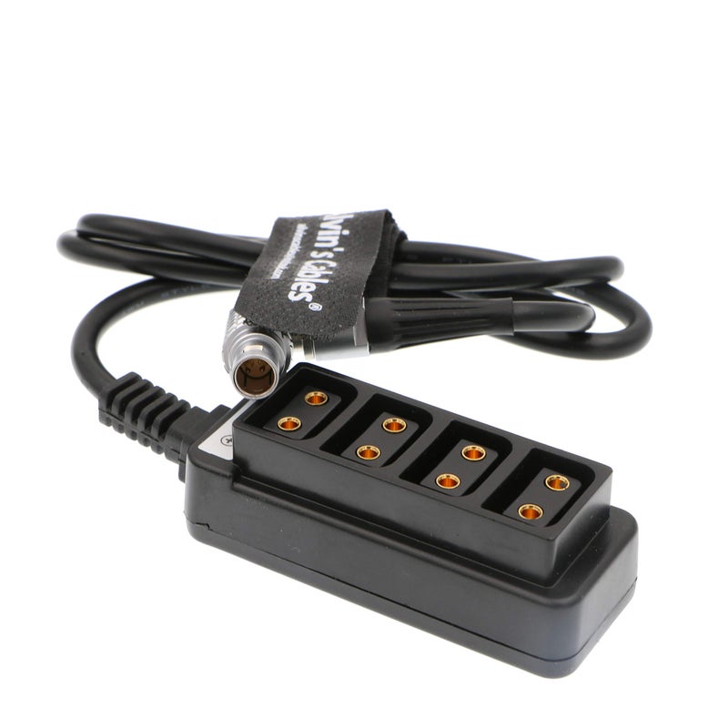 Alvin's Cables 2 Pin Right Angle to 4 D Tap Splitter Cable for RED DSMC2 Jetpack RTmotion Sidekick - Image 2